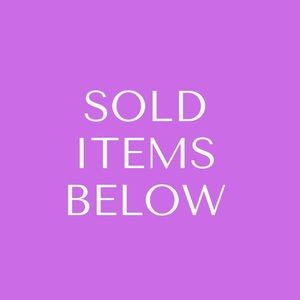 SOLD ITEMS